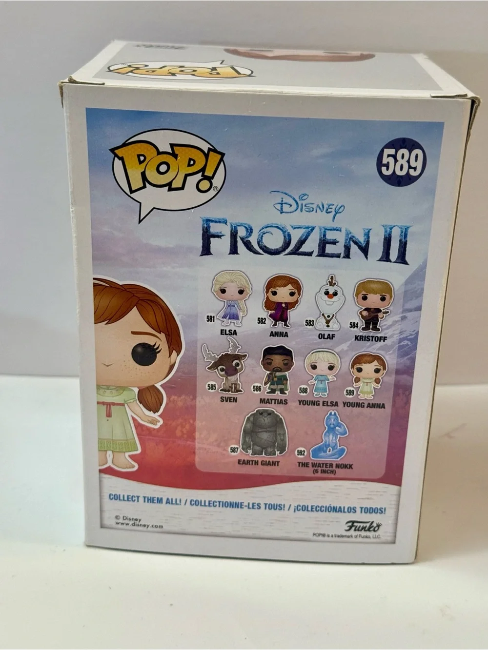 Disney Funko Pop! Young Anna in Light Green Dress with Auburn Hair